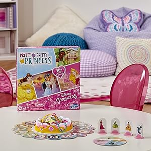 ラムPretty Princess Hasbro Gaming Pretty Princess Unicorn Edition Board Game