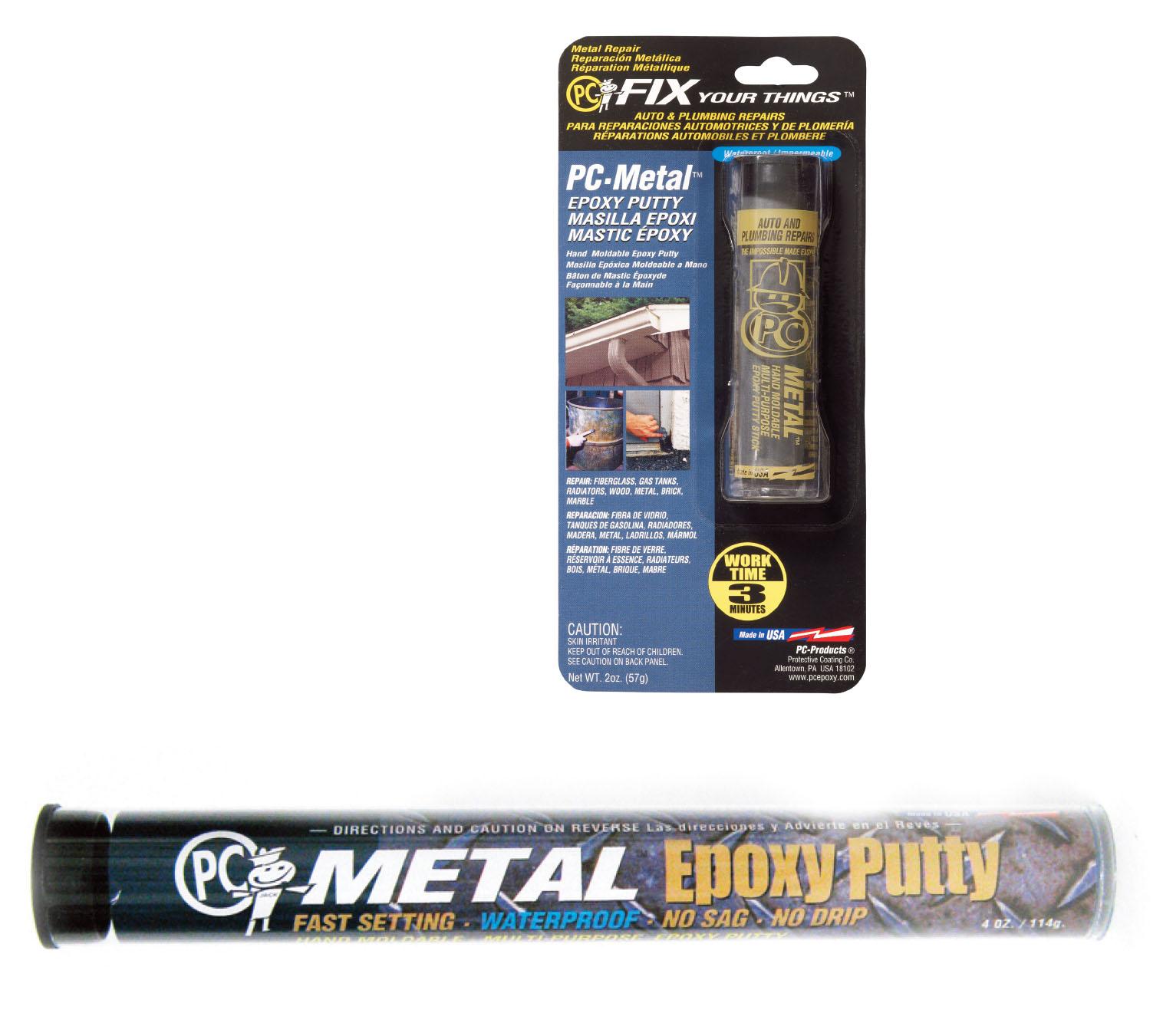 PC Products 25550 PCMetal Moldable Epoxy Putty, 2 oz Stick, Dark Gray Epoxy Adhesives Amazon