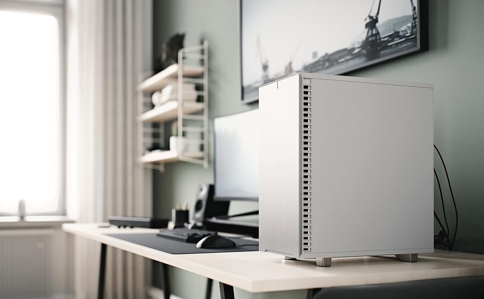 Fractal Design Define 7 Compact White Brushed Aluminum/Steel