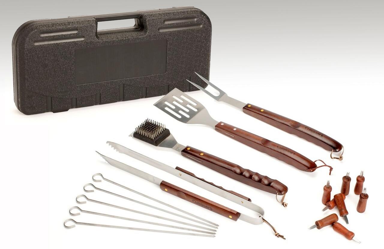 Cuisinart CGSW18 18 Piece Wooden Handle Grill Set Amazon.ca Patio, Lawn & Garden