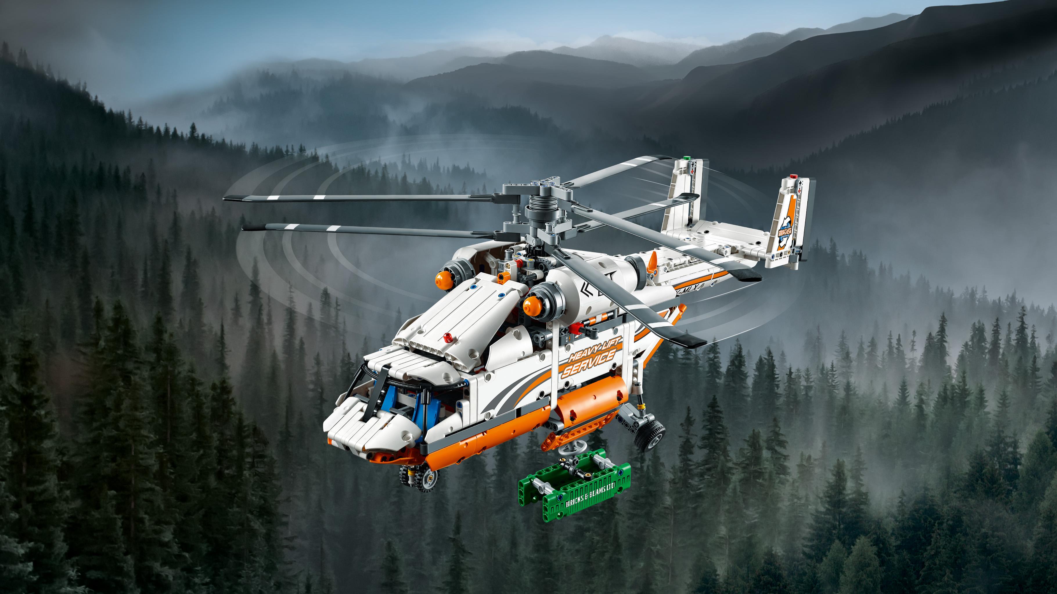 LEGO Technic Heavy Lift Helicopter 42052 Advanced Building Toy ...