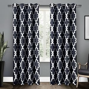 Amazon Com Exclusive Home Curtains Tassels Embellished Sheer Rod