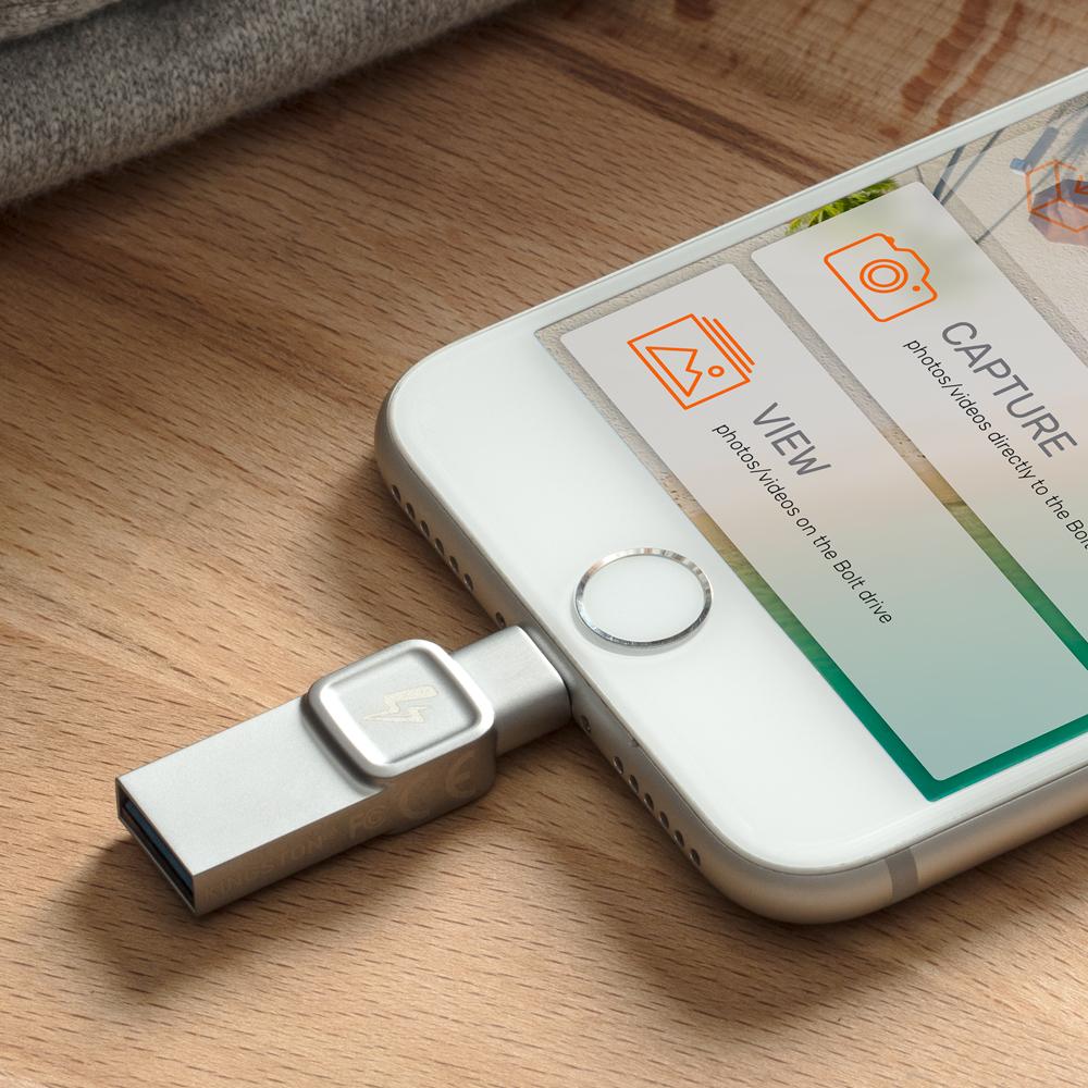 Kingston Bolt USB 3.0 Flash Drive Memory Stick for Apple iPhone & iPads