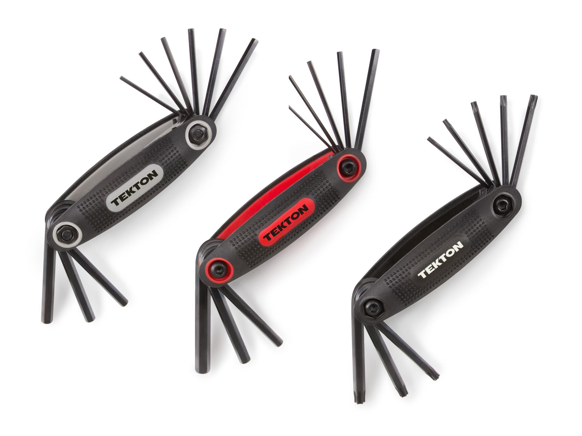 TEKTON Folding Hex Key Wrench Set, Inch/Metric/Star, 25Piece 25152