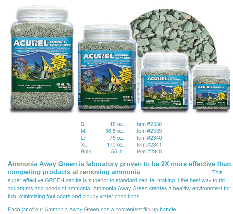 Acurel LLC Ammonia Away Green Aquarium and Pond Filter