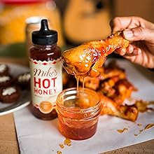 mike's hot honey sweet spicy honey with a kick condiment hot sauce chicken fried kfc wings