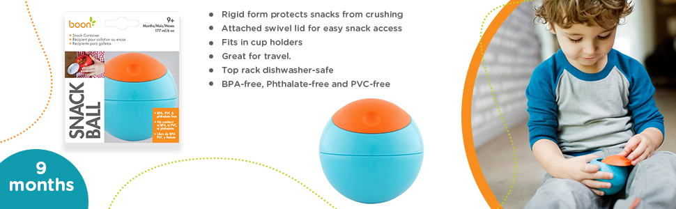 Boon Snack Ball (Orange/Blue)	
