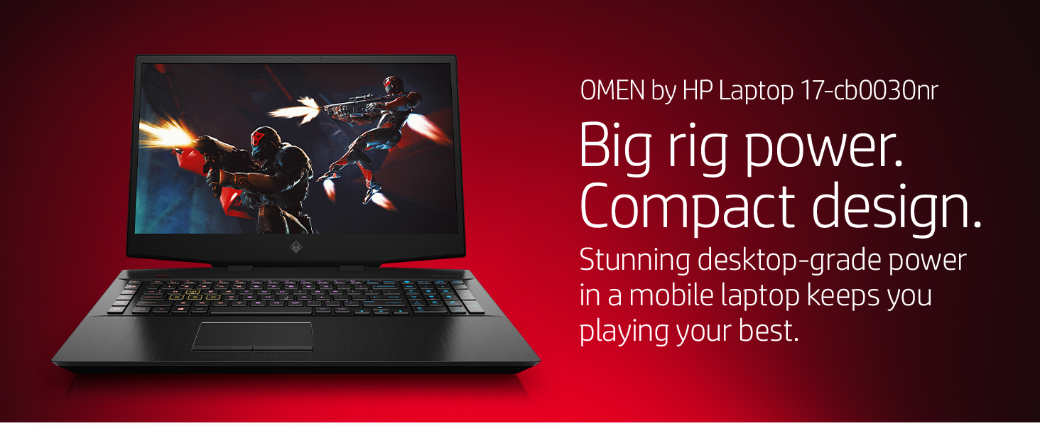 Omen by HP 2019 17-Inch Gaming Laptop, Intel i7-9750H Processor, NVIDIA RTX  2060 6 GB, 16 GB RAM, 256 GB SSD & 1 TB HDD, VR Ready, Windows 10 Home ... Omen by HP 2019 17-Inch Gaming Laptop, Intel i7-9750H Processor, NVIDIA RTX  2060 6 GB, 16 GB RAM, 256 GB SSD & 1 TB HDD, VR Ready, Windows 10 Home ... -