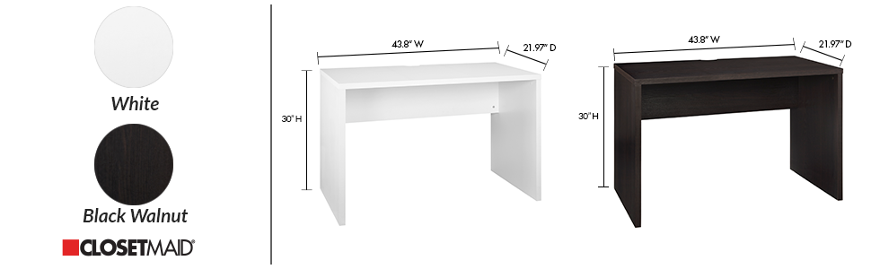 Amazon.com: ClosetMaid 43.8 in. W Home Office Desk for