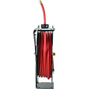 hose reel air water oil fuel UREA DEF welding 1/4" 3/8" 1/2" 1" 25' 50' 65' 80’ 100' rubber polymer