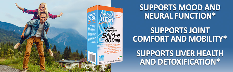 SAM-e enhance mood and neural function joint comfort and mobility liver health and detoxification