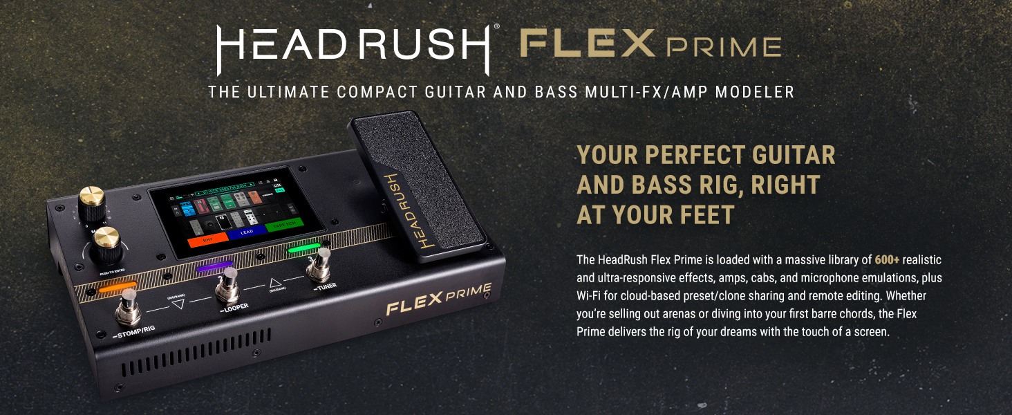 HEADRUSH FLEX PRIME ギター&ベース　マルチプロフェッサー Amazon.com: HeadRush Flex Prime - Guitar and Bass Multi