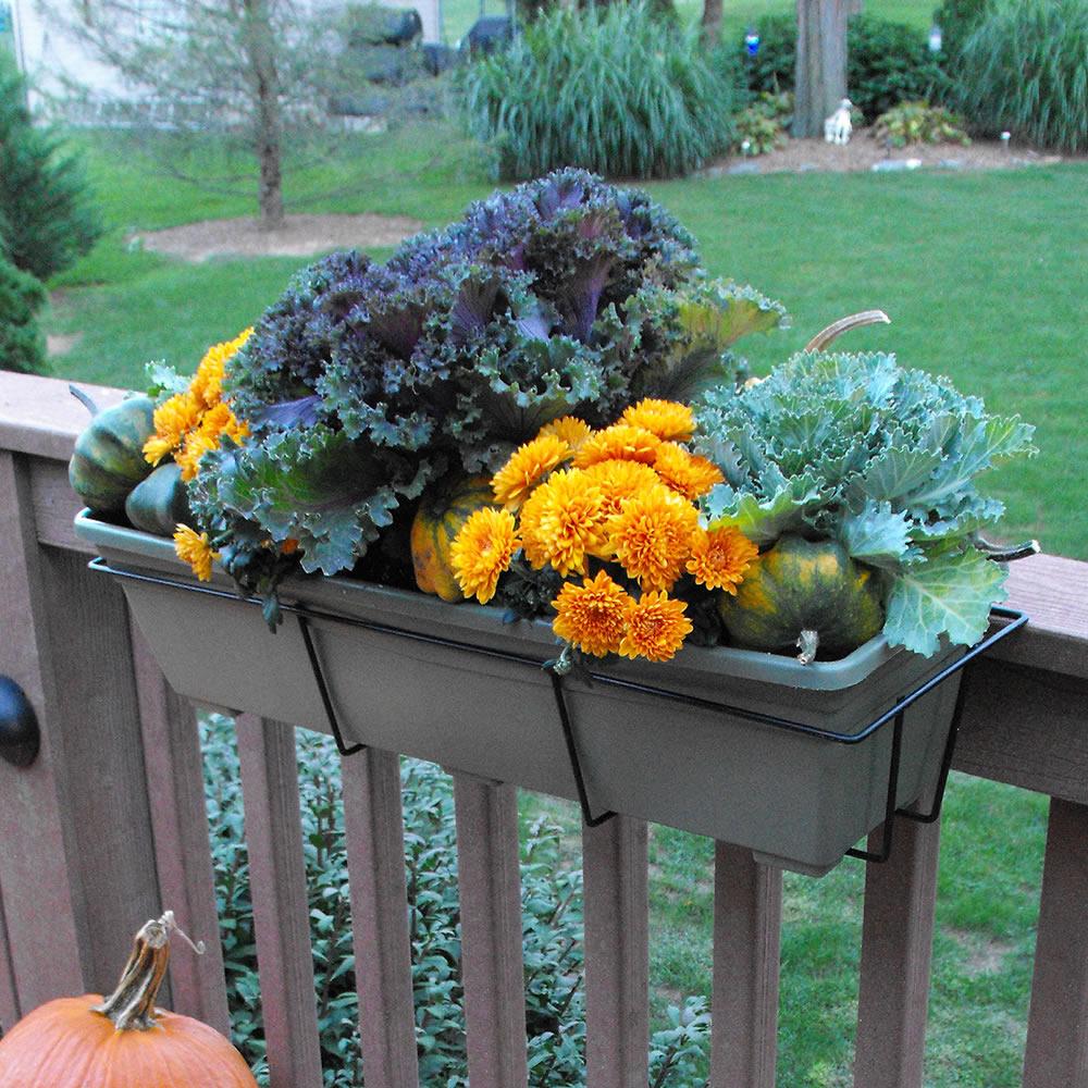 CobraCo 24Inch White Basic Adjustable Flower Box Holder F2426W