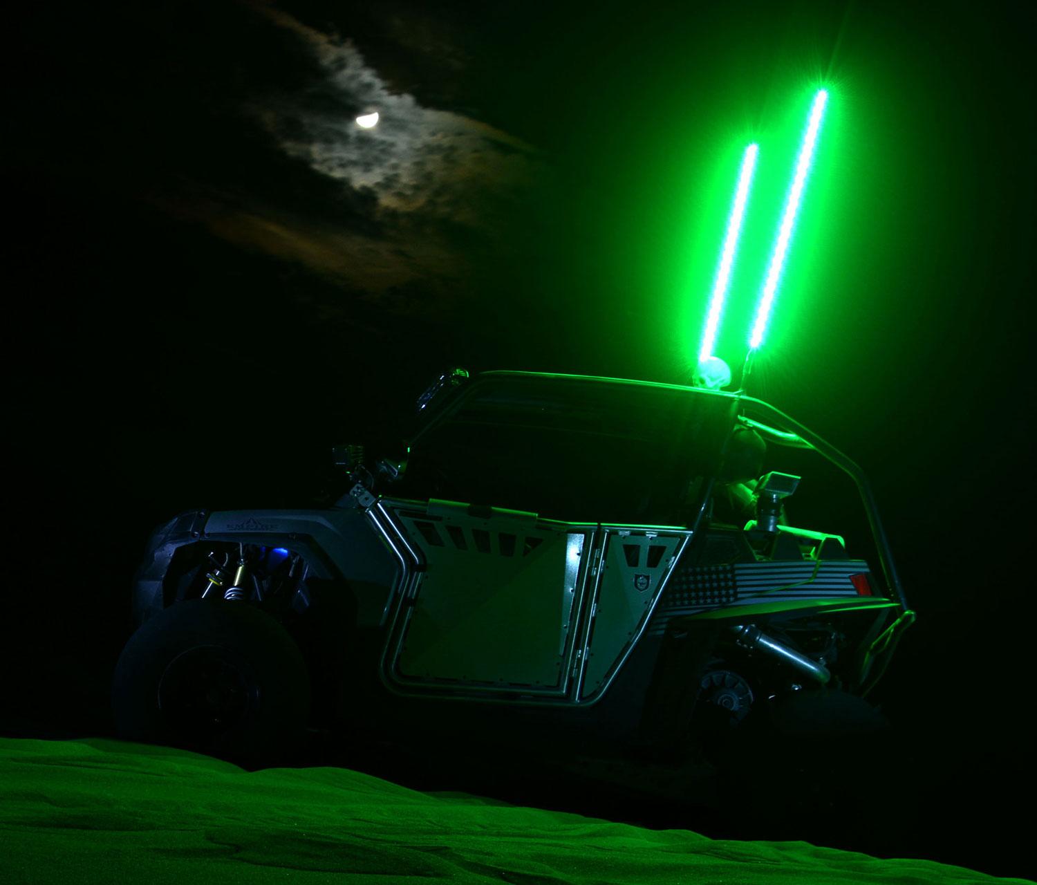 5150 Whips High Powered LED Color Changing Whip with