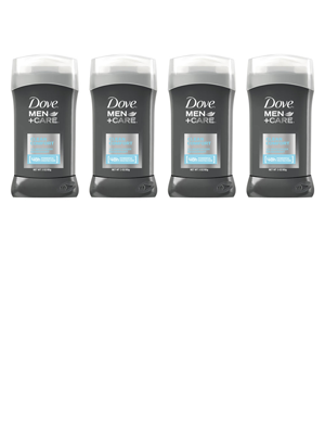 Dove Men+Care Antiperspirant Deodorant in Clean Comfort Scent, Pack of 4