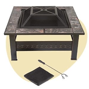 Image of fire pits for outside set.