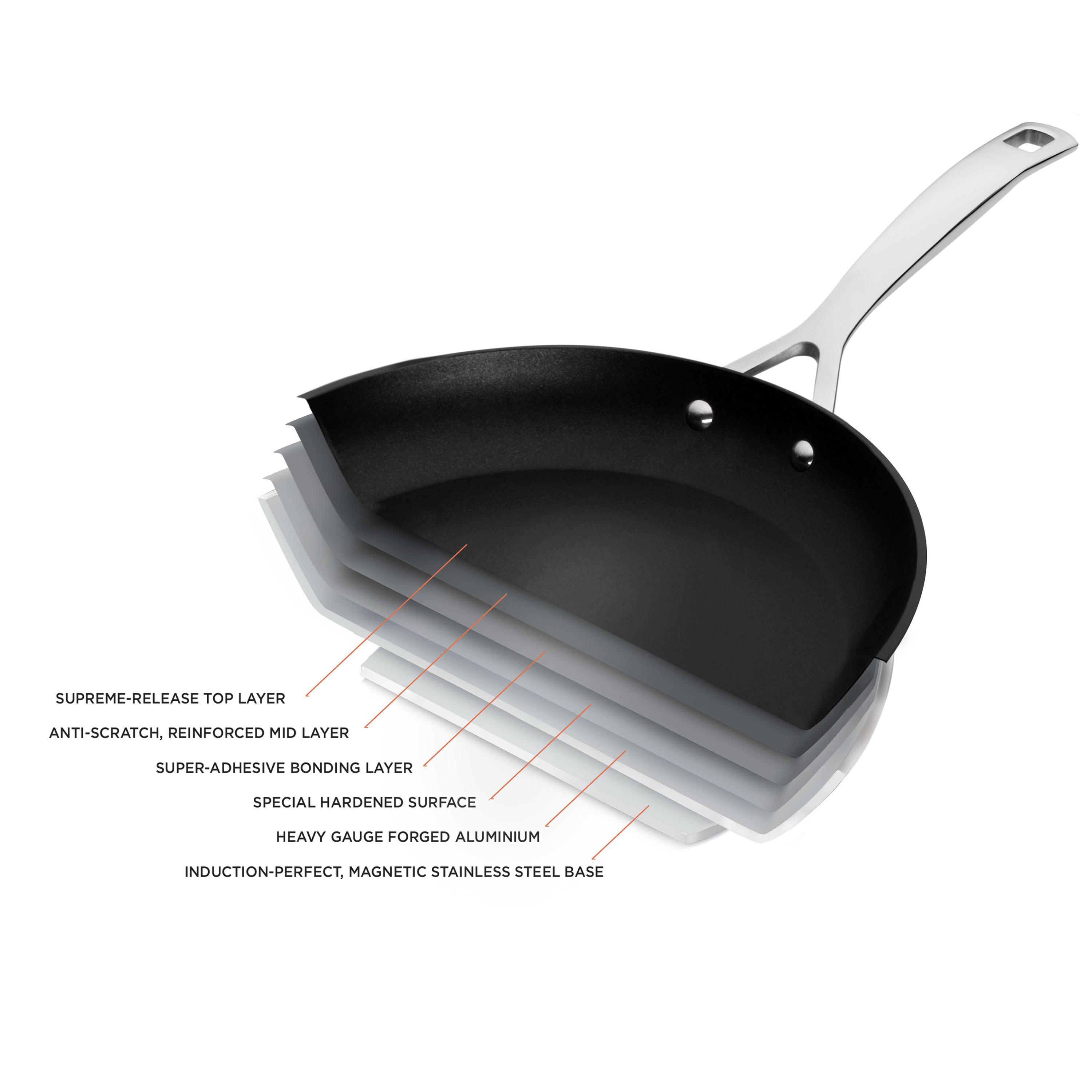 Le Creuset Toughened NonStick Shallow Frying Pan with Glass Lid 24