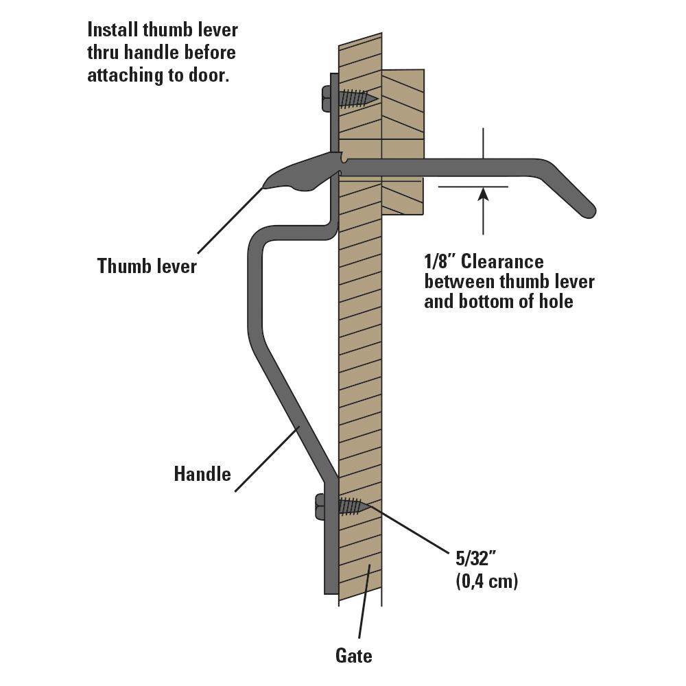 National Hardware N178616 27 Ornamental Gate Latches in Black, to 3