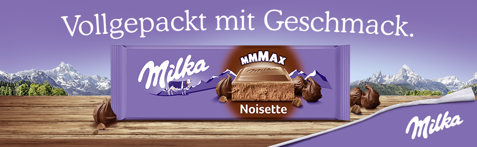 Milka Noisette 16 x 270g Großtafel, Zartschmelzende Schokoladentafel ...