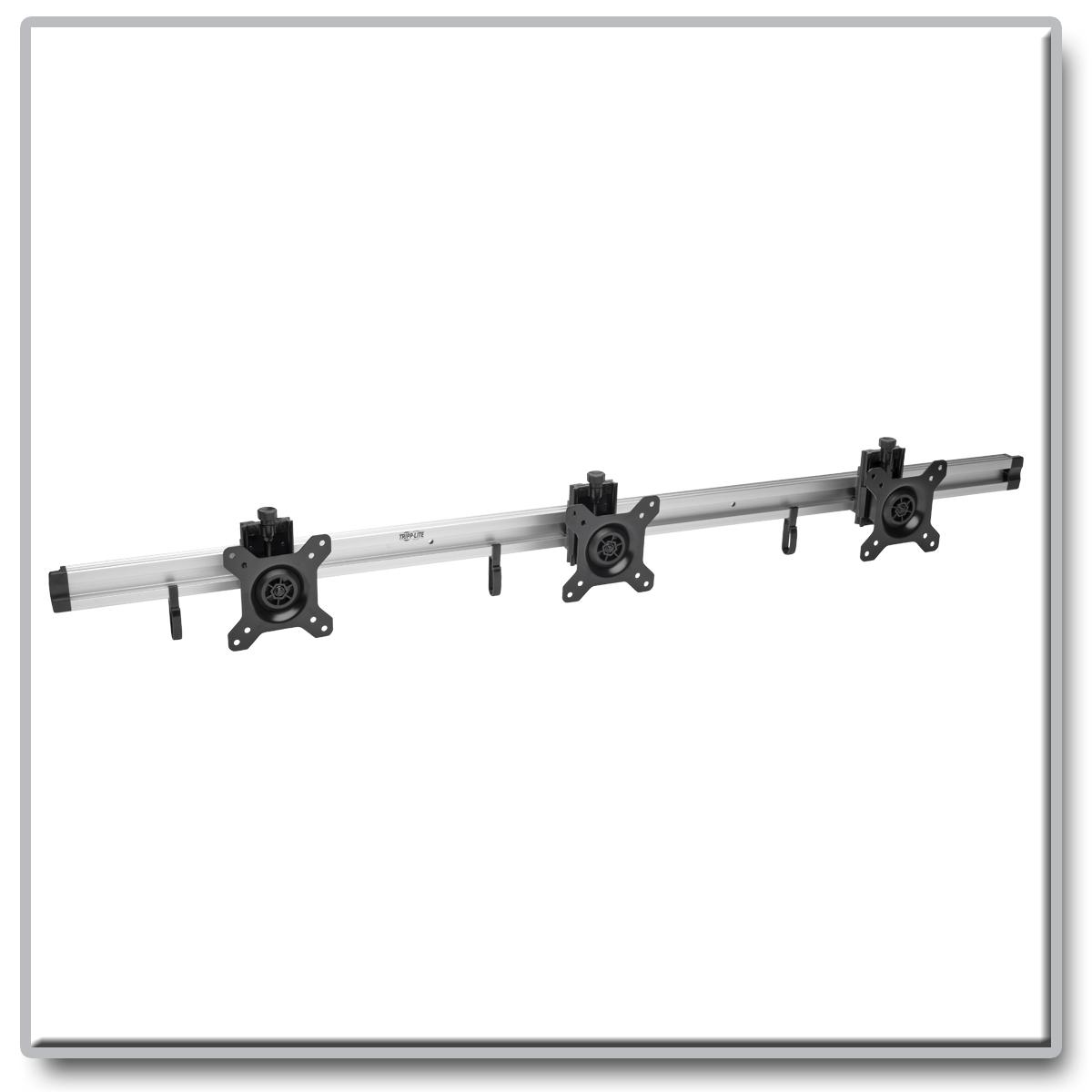 Tripp Lite Triple FlatPanel Rail Wall Mount for 3 TVs and