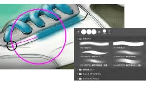 ブラシのパフォーマンスが向上、さらにブラシストロークの調整が可能になったことで、マウスでも美しく滑らかな曲線を素早く描くことができるように。また、ブラシのグループ化や順番の変更など、よりあなた好みに使