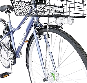 自転車　HEAD クロスバイク バスケット付き6段変速 オートライト HEAD 【完全組立】HEAD（ヘッド） RAY（レイ）｜2023年度モデル