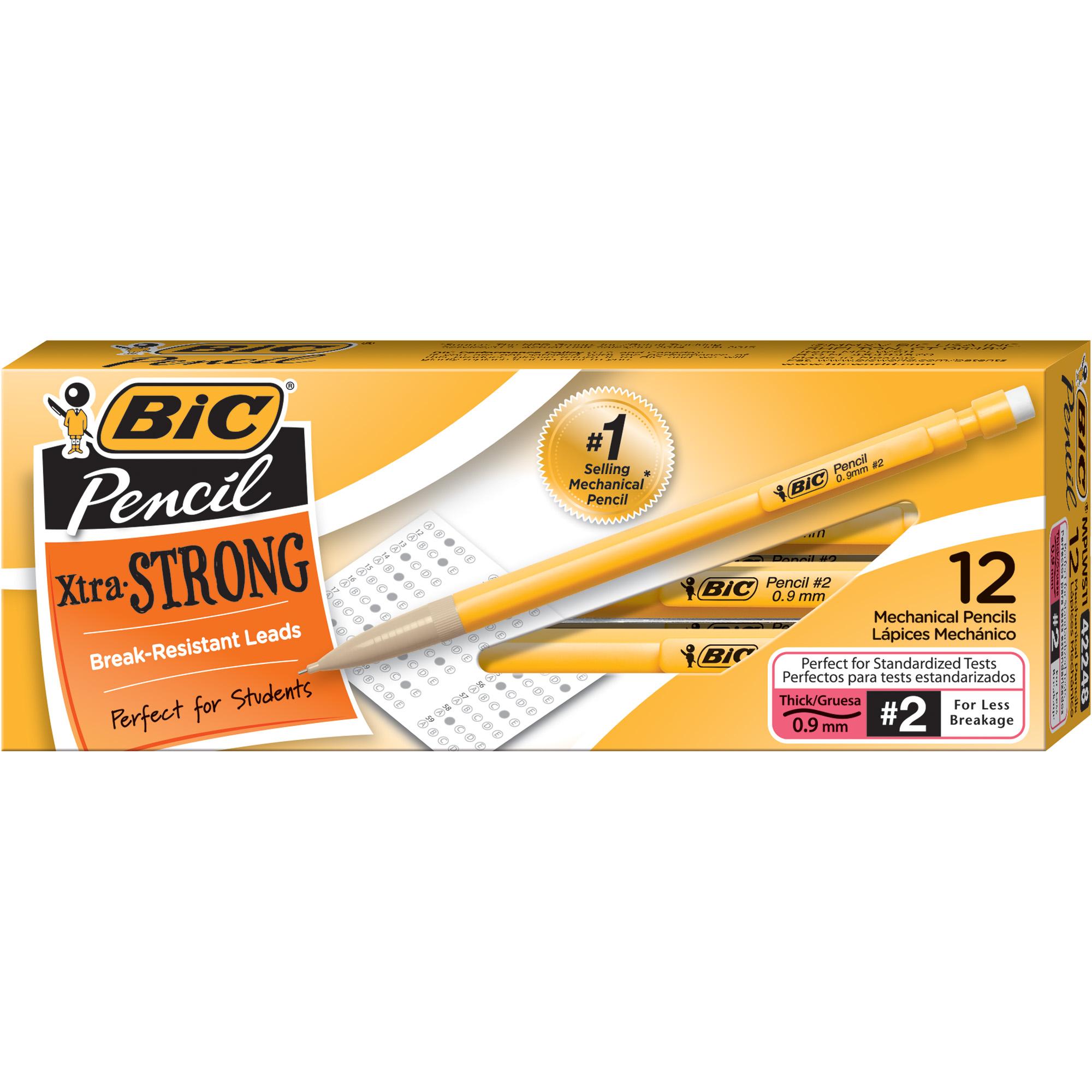BIC Students Choice Mechanical Pencil (0.9mm), 12ct (MPLWS11Blk
