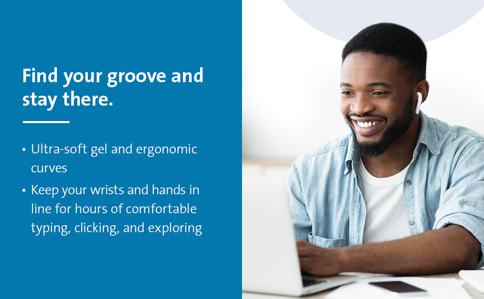 Kensington Comfort Gel Mouse Pad with Wrist Rest Black