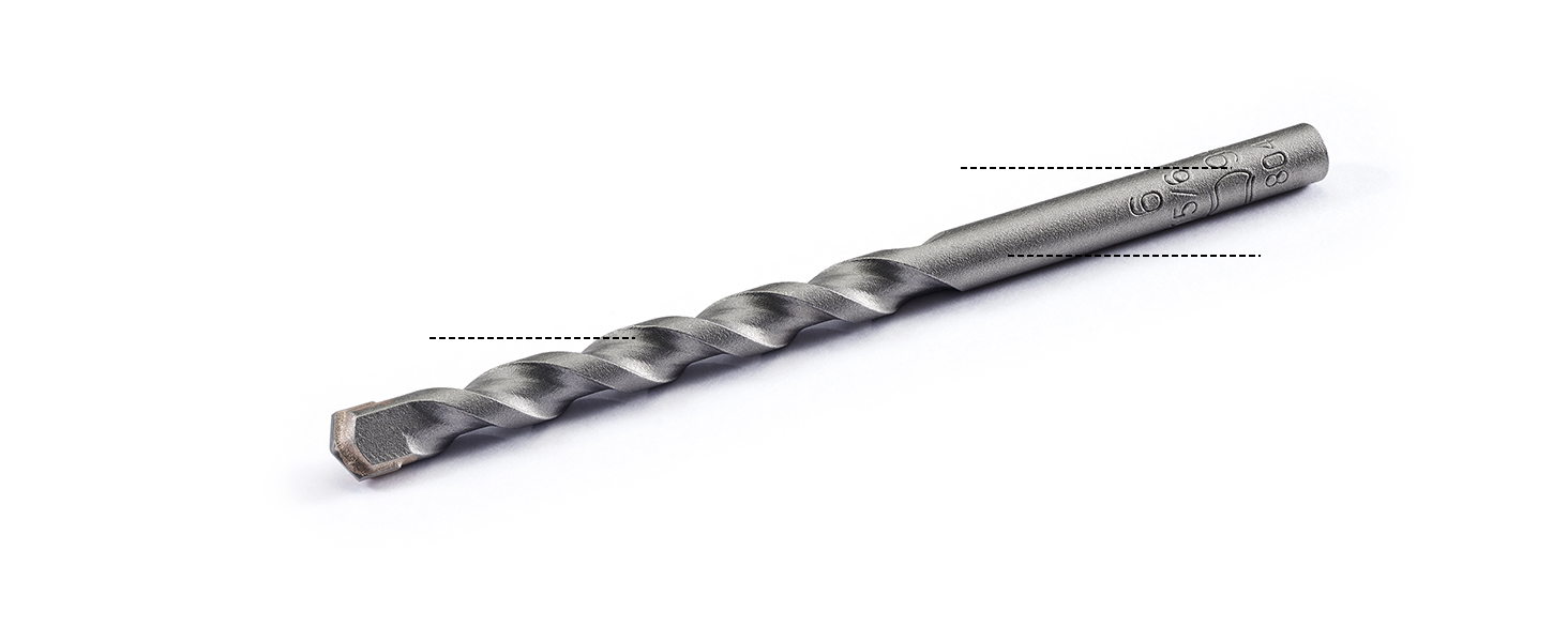 Bosch Professional 2 x Concrete Drill Bit (for concrete, Ø 6 mm, length