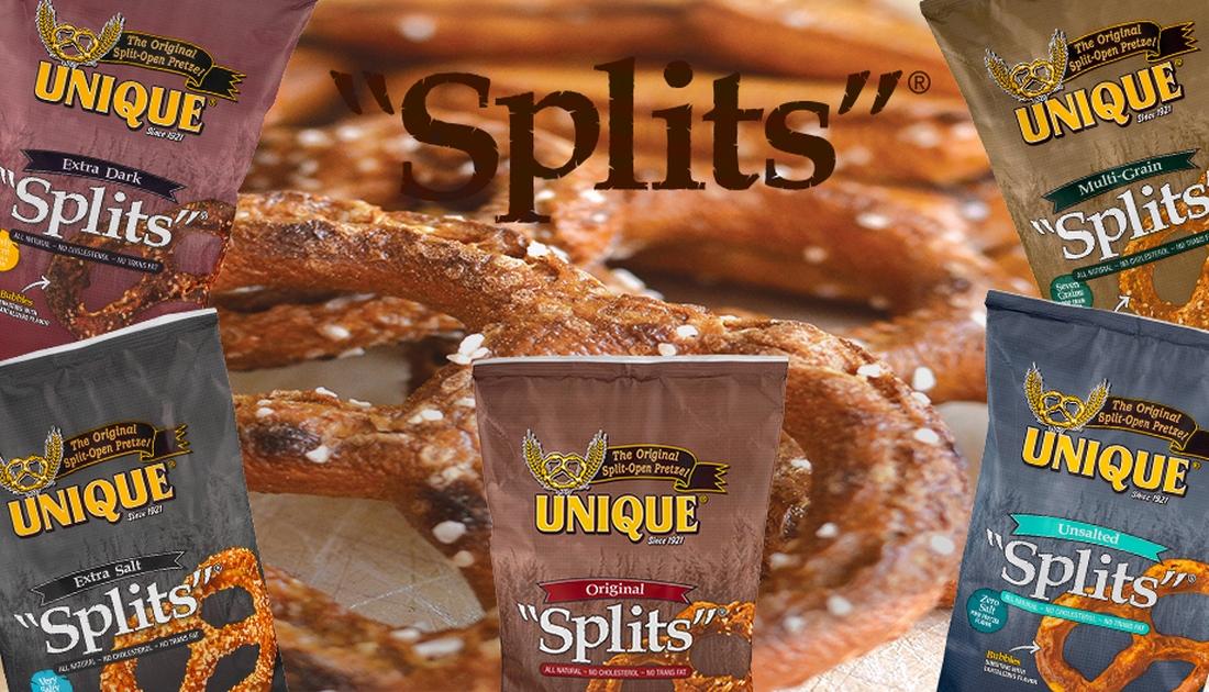 Unique Pretzels Extra Salt Pretzel "Splits", 11Ounce, 12