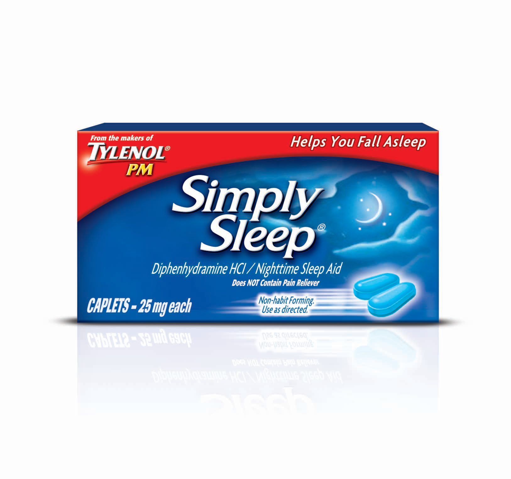 Tylenol Simply Sleep Nighttime Sleep Aid (25 mg), 100Count