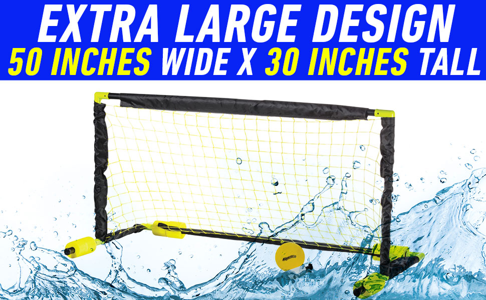 Franklin Sports Water Polo Pool Goal Floating Water Polo Net Set for
