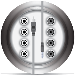 features four S/PDIF digital coaxial and four 3.5mm TRS analog audio outputs