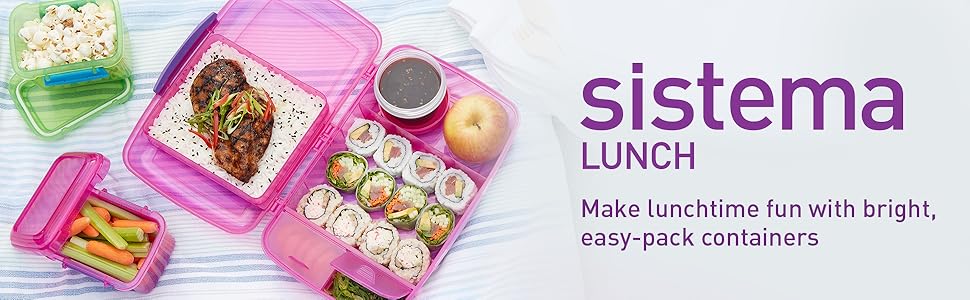 Sistema Lunch Make lunchtime fun with bright, easy-pack containers