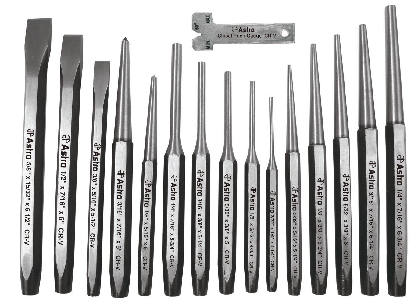 Astro 1600 16Piece Punch and Chisel Set Home Improvement