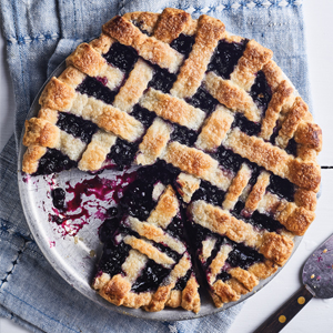Blueberry Lattice Pie