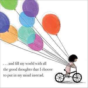 mindfulness;thoughts;anxiety;depression;balloons;girl;worry;fear;hope;positivity;negativity;think