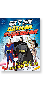 how to draw batman superman superheroes villains superhero drawing how-to learning teaching dc comic