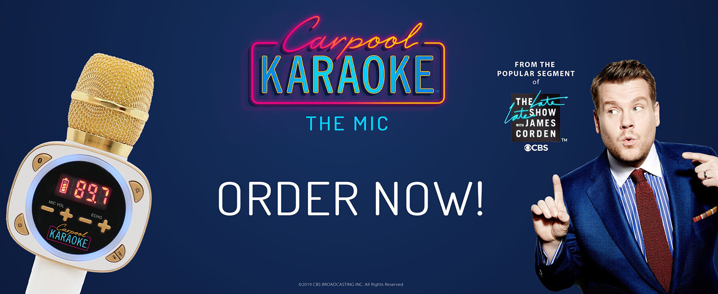 Singing Machine Carpool Karaoke Microphone Bluetooth Karaoke Machine