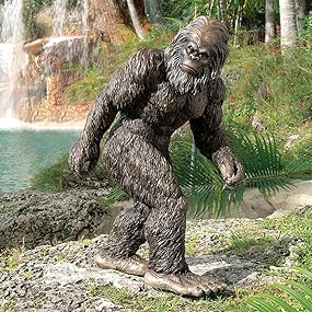 bigfoot statue, yeti statue, garden yeti