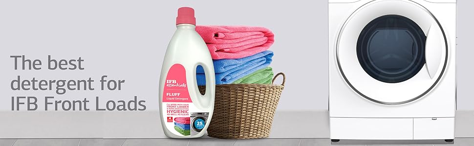 Ifb Essentials Fluff Front Load Fabric Detergent 1 L Amazon In