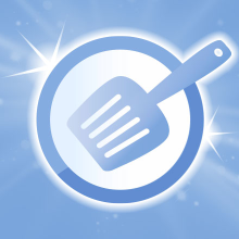 Lightweight cat litter is easy to scoop. Illustration.