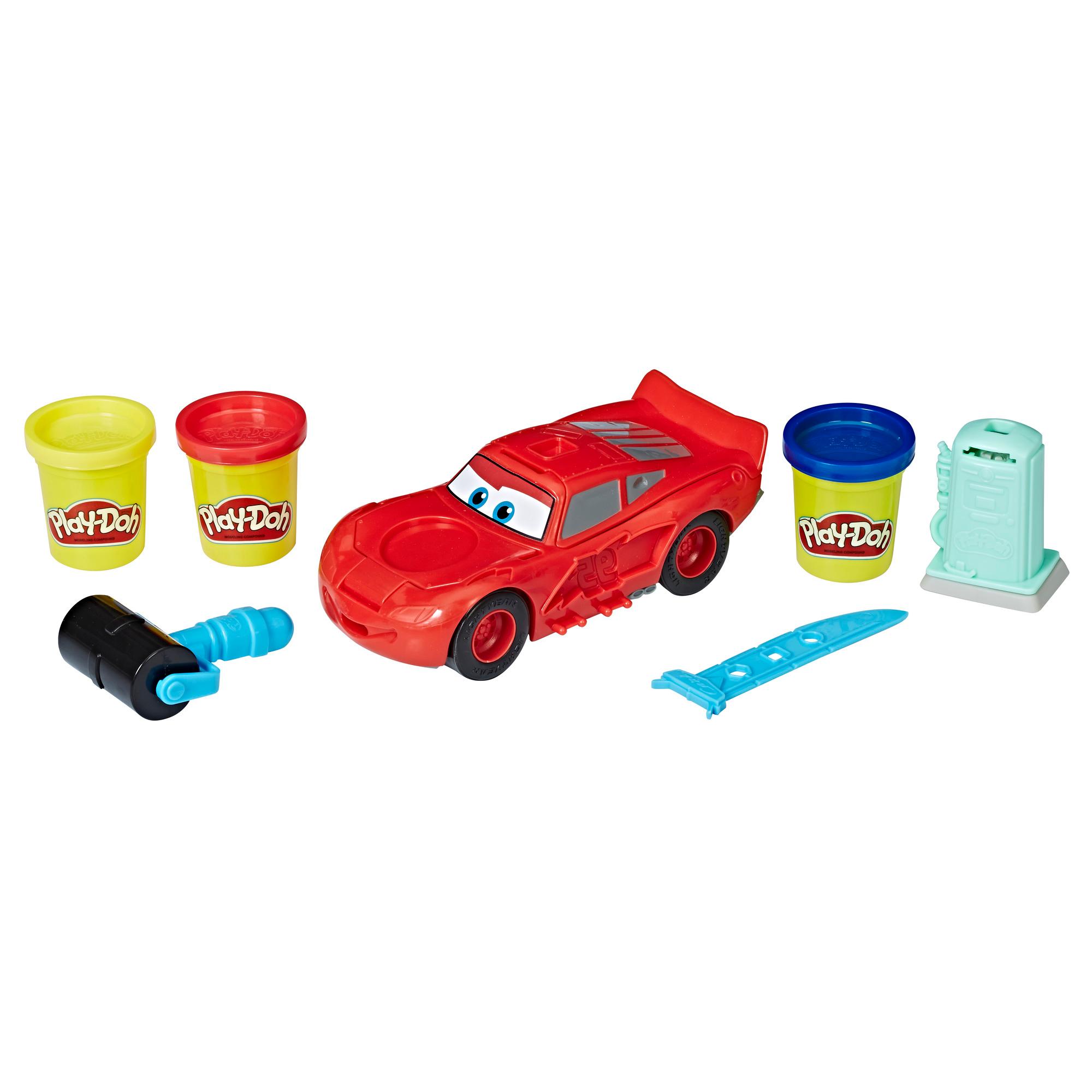 Play Doh Disney Pixar Cars Lightning McQueen Playset inc 3 Tubs