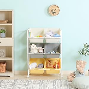 Amazon.co.jp: 不二貿易 お片付けラック 子供 知育 おもちゃ収納