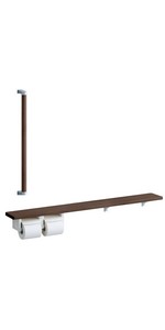 Amazon | TOTO 天然木手すり61シリーズ手すり 紙巻器一体型 棚