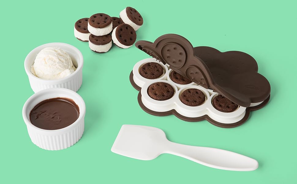 Chef'n SweetSpot Mini Ice Cream Sandwich Maker (Fudge/Coconut