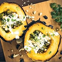 Ember-Roasted Acorn Squash with Charred Poblanos, Cotija, and Crema