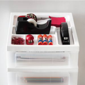 textbook organizer, notebook storage drawer, closet organizer, dorm room organizer, under desk