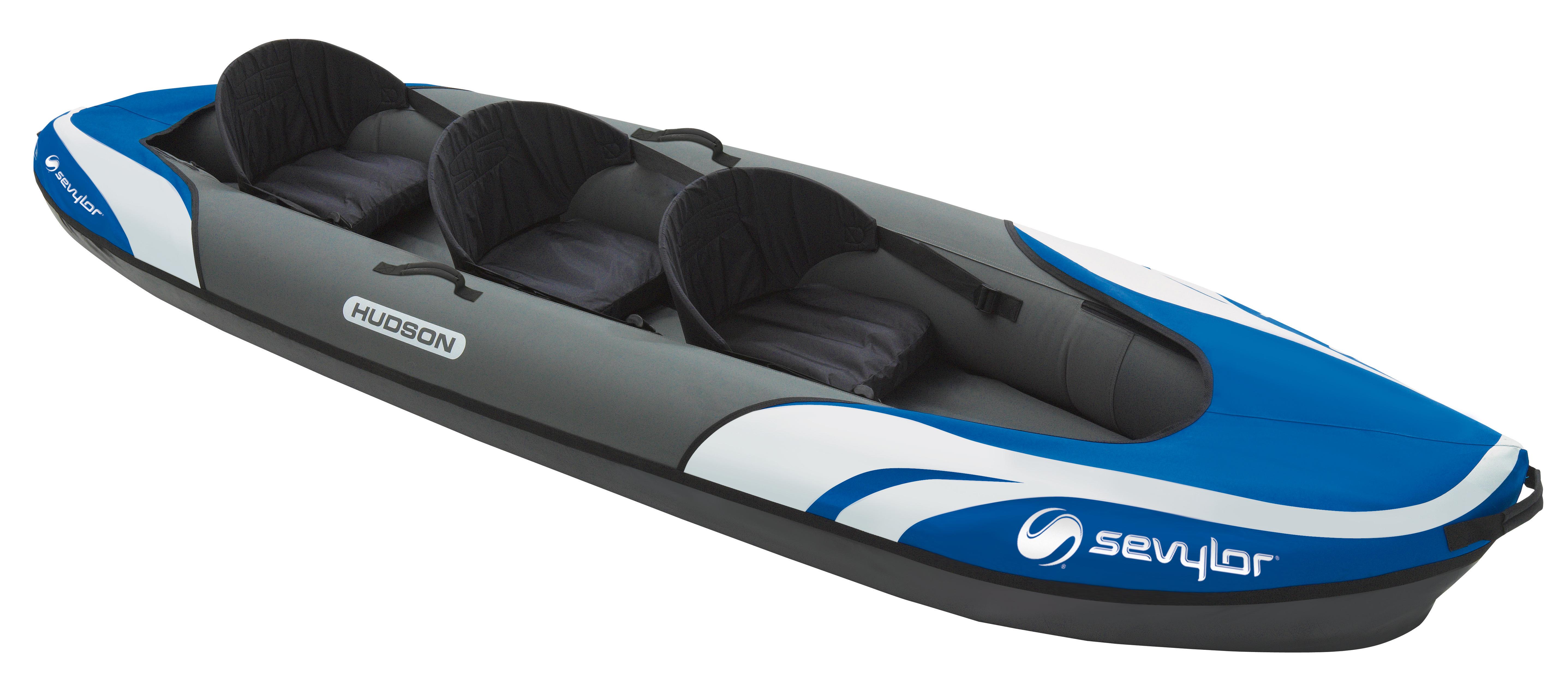 Sevylor Inflatable Kayak Hudson, 2+1 man Canadian Canoe, Sea Kayak, 374