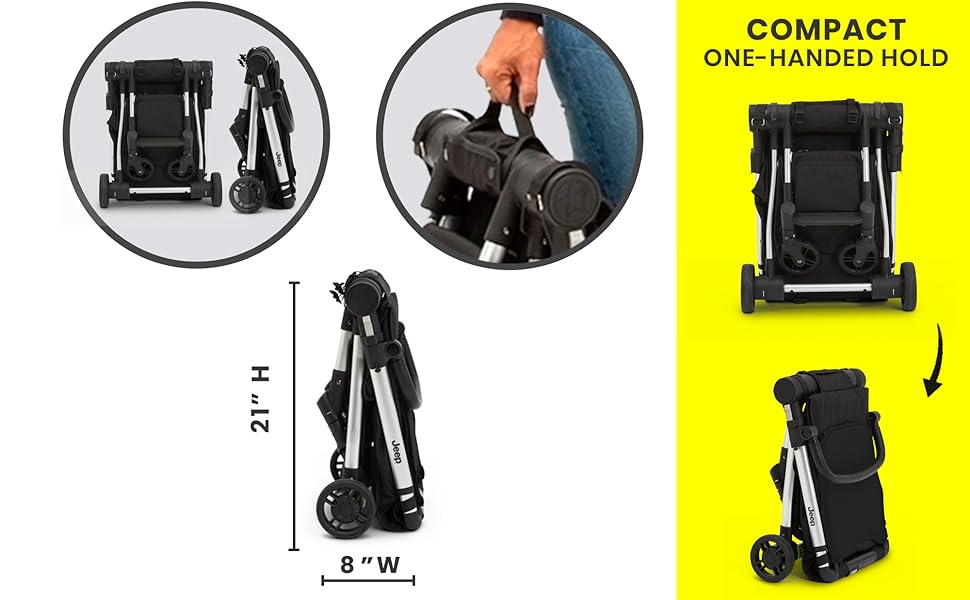 Jeep Arrow Travel Stroller by Delta Children, Yellow Baby